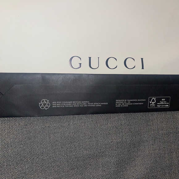 Gucci Large Gift Bag White/Black - Picture 10 of 12